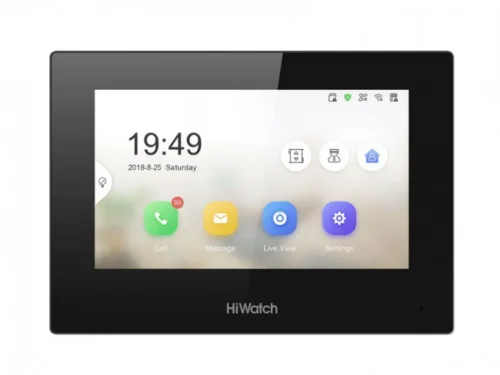 7 IP видеодомофон Сенсорный 7 TFT LCD экран 1024*600 встроенные микрофон и динамик тревожный вход 8 10M/100M Ethernet DC12В/PoE 6Вт 0 C...+55C 200 140 15.1 мм (VDP-H2211B)