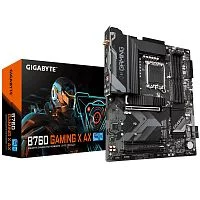 Материнская плата/ MB GIGABYTE INTEL B760 s1700, 4xDDR5(192GB), HDMI 2.0/DP, 1xPCIe 4.0x16, 2xPCIe 3.0x16, 1xLAN (2.5GbE), Wi-Fi, BT, 4xSATA 6Gb/s, 3xM.2, 1xUSB-C, 2xUSB 3.2, 5xUSB 2.0, ATX (B760 GAMING X AX)
