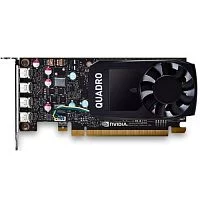 Видеокарта PNY Nvidia Quadro P620 2GB GDDR5, 128-bit, PCIEx16 2.0, mini DP 1.4 x4, Active cooling, TDP 40W, LP, Bulk (VCQP620V2-BLS)