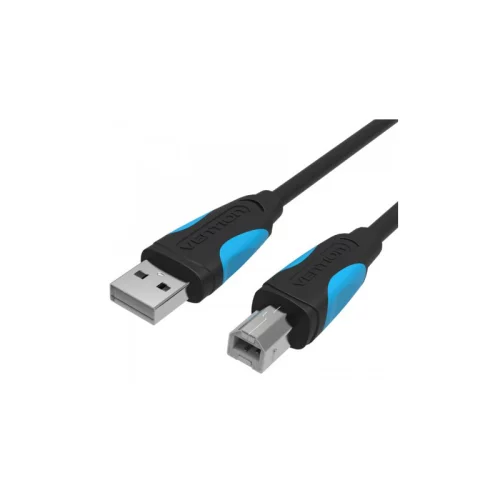 Кабель Vention USB 2.0 AM/BM - 5м. Черный (VAS-A16-B500)