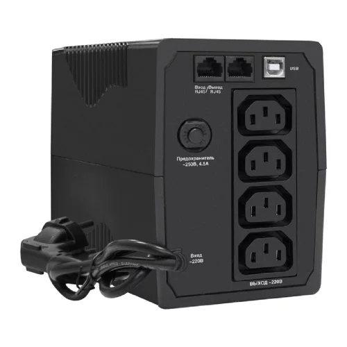 Exegate EX292763RUS ИБП ExeGate SpecialPro UNB-600.LED.AVR.4C13.RJ.USB фото 2