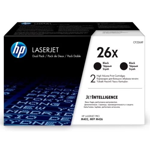Тонер-картридж набор из 2 шт/ HP 26X Black 2-pack LJ Toner Cartridge (CF226XD)