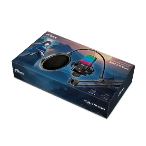 RITMIX RDM-270 Black {подключение XLR- jack3,5 мм; размеры микрофона: 5 * 15,5 * 3,8 см} фото 3