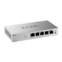 Коммутатор Web Smart L2 коммутатор Zyxel GS1200-5HPv3, 5xGE (4xPoE+), бюджет PoE 68 Вт, настольный, бесшумный (GS1200-5HPV3-EU0101F)