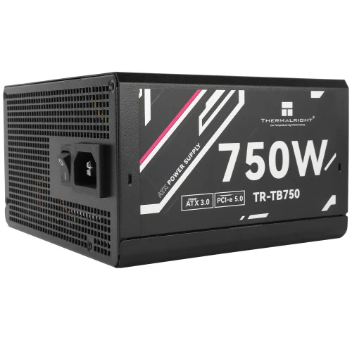 Блок питания 750W/ Power Supply Thermalright, 750W 80+ Bronze (ATX, 3.0, PCIe 5.0, Full modular, 1x24(20+4)pin, 2xCPU 8(4+4)pin, 4xPCIe*2 8(6+2)pin, 3xSATA3, 1x12+4pin (12VHPWR PCIe 5.0 12+4pin 600mm), 3xMOLEX4pin, Active, 120x120 (TR-TB750) фото 2