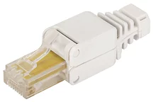 Полевой коннектор RJ-45 8P8C, неэкранированный, категории 5E (LAN-TMP-U5E-WH)