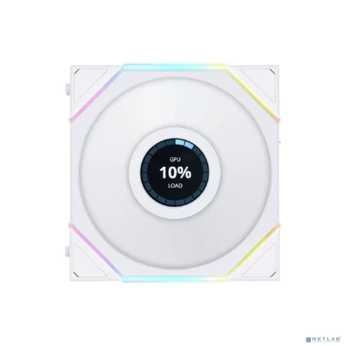 Lian Li G99.12TLLCD1W.R0 Вентилятор UNI FAN TL LCD 120 White / 12TLLCD1W/ 120х125х28мм (1.6” LCD дисплей, PWM, ARGB, 200-1900 об/ мин, 27dBa)