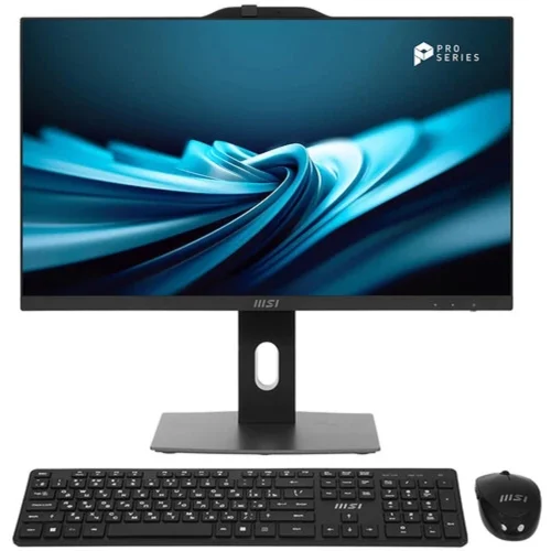 Моноблок MSI PRO AP242P 14M-685XRU 23.8(1920x1082 (матовый) IPS)/Intel Core i5 14400(2.5Ghz)/8192Mb/512PCISSDGb/noDVD/Int:Intel UHD Graphics 730/Cam/BT/WiFi/-/war 1y/4.63kg/Black/noOS + Wireless KB+M (9S6-AE0621-847)