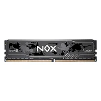 Оперативная память Apacer DDR5 16GB 6400MHz DIMM NOX Black Gaming Memory CL36 2048x8 1.35V Heat Sink (Retail) 3 years (AH5U16G64C652MBAA-1)