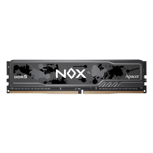 Оперативная память Apacer DDR5 16GB 6400MHz DIMM NOX Black Gaming Memory CL36 2048x8 1.35V Heat Sink (Retail) 3 years (AH5U16G64C652MBAA-1)
