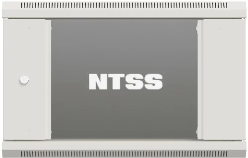 Шкаф коммутационный NTSS Премиум (NTSS-W18U6060GS) настенный 18U 600x600мм пер.дв.стекл 60кг серый 515мм 34кг 220град. 900мм IP20 сталь