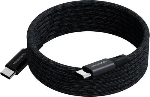 Кабель Magssory CBL001 USB Type-C (m)-USB Type-C (m) 1.2м черный коробка (упак.:1шт)