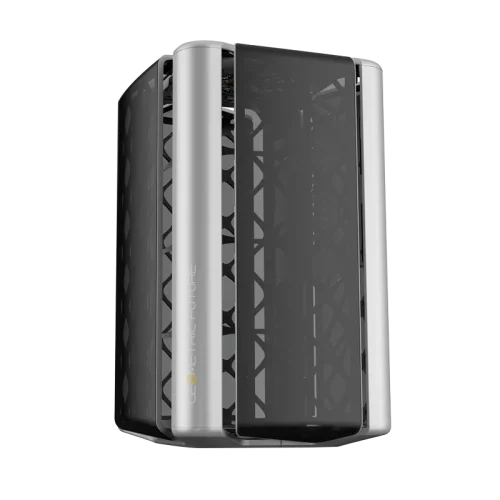 Корпус ПК без блока питания/ Case Geometric Future Model 2 The Ark, Midi-Tower, TG, no fans, 3xUSB-A 3.0, 1xUSB 3.2 Type-C, mATX, mITX Gray (1AM2AKGA00100)