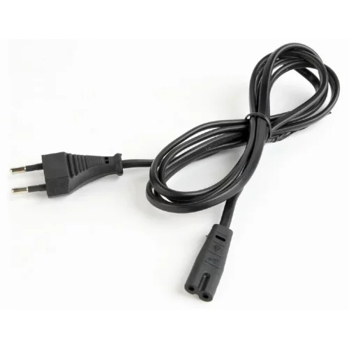 Cablexpert Кабель питания для ноутбуков, аудио/ видео техники 1,8м, VDE, 2-pin, черный, пакет