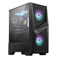 Корпус MSI MAG FORGE 100R Mid-Tower, ATX, 2xUSB 3.2, Audio I/ O, 2x120mm ARGB Fan, 1x120mm black Fan, 6-ch Light controller, Front metal MESH, Up to 330mm GPU, Tempered Glass (676407) (306-7G03R43-HH9)