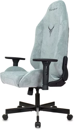 Кресло игровое Knight N1 Fabric серо-голубой Light-28 с подголов. крестов. металл (KNIGHT N1 SKY) фото 12