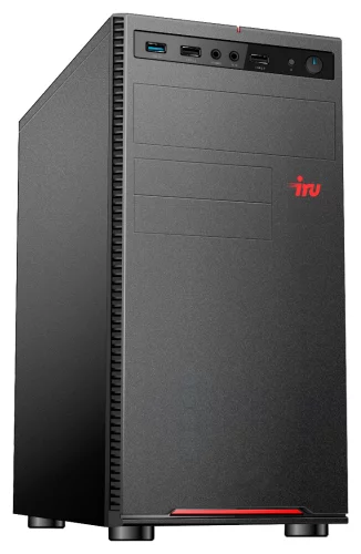 Компьютер IRU Home 310H5SE MT Core i3-10105 (3.7) 8Gb SSD 1Tb DOS 400W черный (1862601)