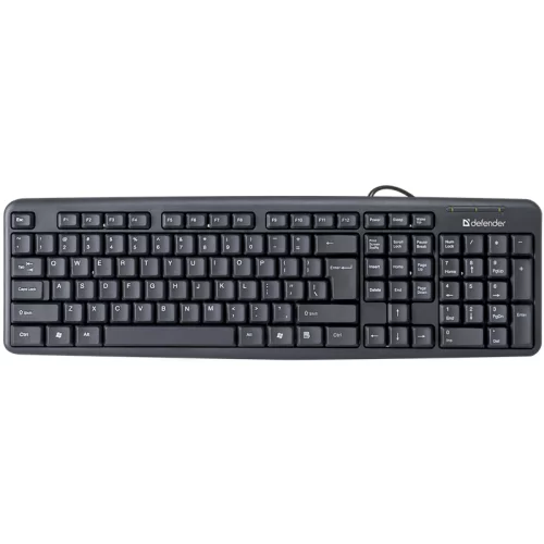 Defender Проводная клавиатура Element HB-520 USB RU,черный,полноразмерная USB (45522)