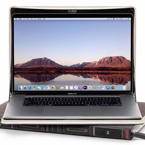 Чехол-книга в твердом переплете Twelve South BookBook Vol 2 для MacBook Pro/Air 13, коричневый, натуральная кожа (12-2020) фото 3