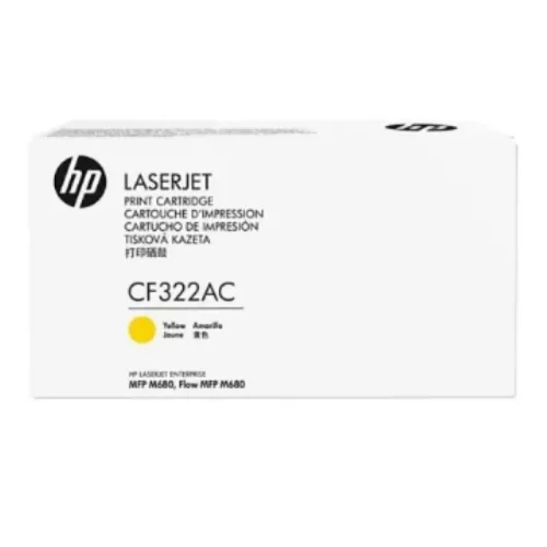 Картридж HP 653A, желтый / 16500 страниц для CLJ M680dn/ M680 (белая упаковка) (CF322AC)