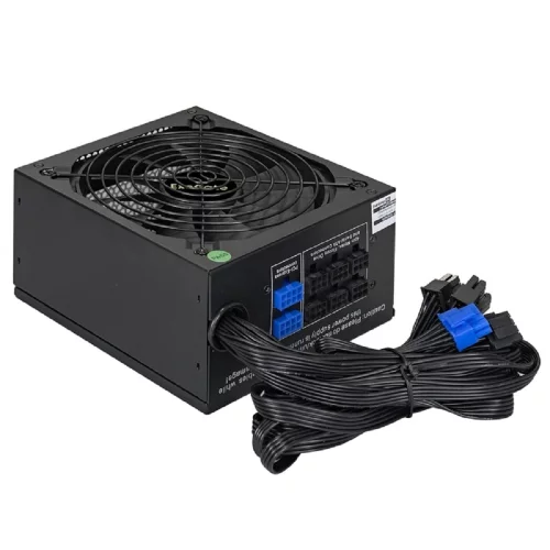 Exegate EX292211RUS Серверный БП 700W ExeGate ServerPRO-700RADS (ATX, for 3U+ cases, APFC, КПД 80% (80 PLUS), 14cm fan, 24pin, 2(4+4)pin, PCIe, 5xSATA, 4xIDE, FDD, Cable Management, black) фото 3