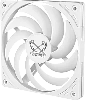 Кулер для корпуса/ Case Cooler Scythe Wonder Tornado 120 Slim White (120x120x15mm, 4-pin PWM, 34.31CFM, 26.36dBA, 2000RPM, White) (WT1215FD20W-P)