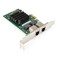 Exegate EX299699RUS Сетевой адаптер ExeGate EXE-I350-T2V1 (PCI-E x1, порты 2xRJ45 (медные), 10/100/1000Mbps, Gigabit NIC Intel Chipset NHI350AM2)