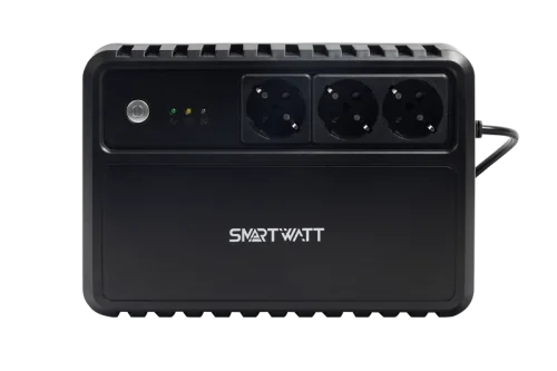 SMARTWATT линейно-интерактивный, 1000/ 600 ВА/ Вт, напольный, LED индикация, Shuko CEE7/ 4 - 3 шт. (UPS SAFE 1000)