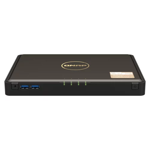 Сетевое хранилище без дисков/ SMB QNAP TBS-464-8G NAS 4-bay M.2 NVMe, Intel Celeron N5105 4-core/4-thread 2.0-2.9 GHz, 8 GB DDR4, 2 x 2.5 GbE, 2xUSB 3.2 Gen 1 port, 3xUSB 2.0 port, 2xHDMI Output