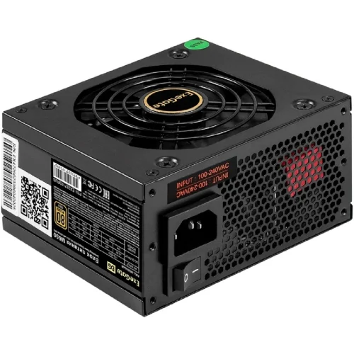 Exegate EX297193RUS Блок питания 650W ExeGate M650 GOLD (SFX, APFC, КПД 90% (80 PLUS GOLD), 9cm fan, 24pin, (4+4)pin, 2xPCI-E, 6xSATA, 3xIDE, 1xFDD, Full Cable Management, black, ATX adapter, Retail b фото 2