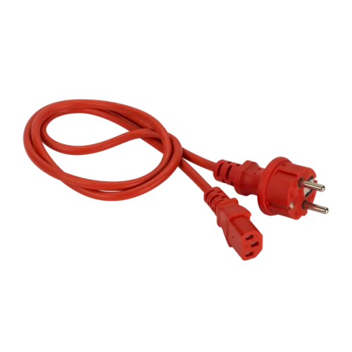 Шнур питания C13-Schuko прямая, 3х0.75, 220В, 10А, красный, 7 метров (LAN-PP13/SH-7.0-RD)