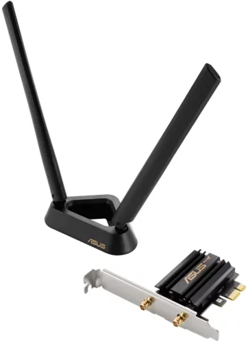 ASUS PCE-AXE59BT/ / WI-FI 802.11ax, 2402 + 574Mbps, PCI-E Adapter, 2 antenna; 90IG07I0-MO0B00