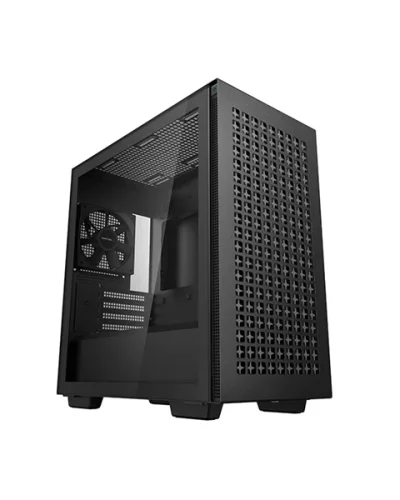 Корпус Deepcool CH370 без БП, боковое окно (закаленное стекло), черный, mATX (R-CH370-BKNAM1-G-1)