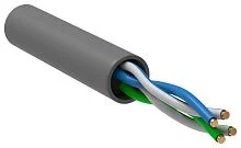 Кабель информационный ITK BC1-C5E02-111-305-G кат.5E U/ UTP 2X2 PVC внутренний 305м серый