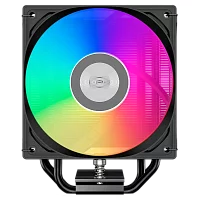 Кулер для процессора/ CPU Cooler PCCooler RT400 ARGB BK (235W, 4-pin PWM, 148mm, Al/Cu, 4x6mm, ARGB, 1x120mm, 73.32CFM, 34.9dBA, 2200RPM, S: 115X/1200/1700/1851 , AM4/AM5, black)