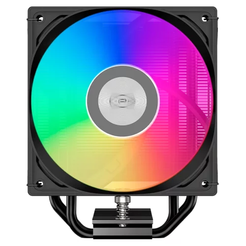 Кулер для процессора/ CPU Cooler PCCooler RT400 ARGB BK (235W, 4-pin PWM, 148mm, Al/Cu, 4x6mm, ARGB, 1x120mm, 73.32CFM, 34.9dBA, 2200RPM, S: 115X/1200/1700/1851 , AM4/AM5, black)