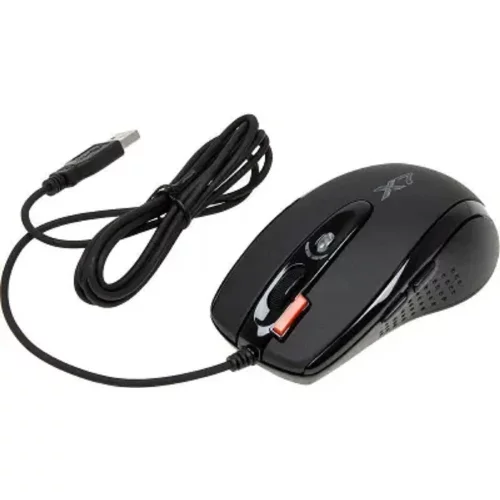 Мышь игровая A4Tech X-718BK , черный , оптическая, 3000dpi , USB, 6 кнопок, RTL {20} (758994/94398) (X-718BK USB) фото 2