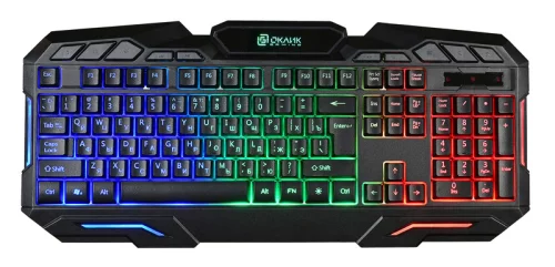 Клавиатура Оклик 700G Dynasty черный USB Multimedia for gamer LED (1061657)