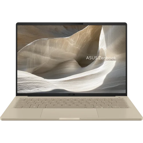 Ноутбук ASUS Zenbook A14 UX3407NA-QD100W Snapdragon X2 Elite (18-core) X2E88100/ LPDDR5X 32GB 1TB M.2 NVMe PCIe 4.0 SSD/ Qualcomm Adreno GPU/ 14 WUXGA (1920 x 1200) OLED 16:10/ WIN11 HOME/ 0.99kg/ Zabriskie Beige (90NB1711-M007R0)