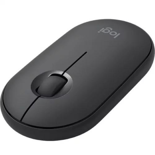 Мышь Logitech Pebble M350 Wireless, BT, USB-приемник 2,4 ГГц до 10 м, Graphite (910-005718) фото 2