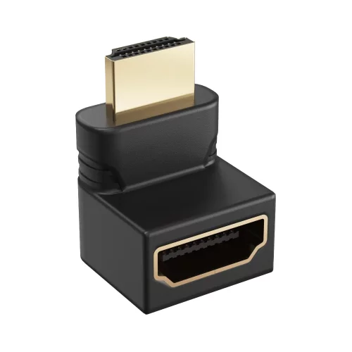 GCR Переходник HDMI-HDMI 19M / 19F верхний угол, GCR-54939