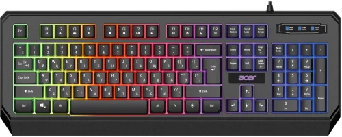 Клавиатура/ Клавиатура Acer OKW300 USB for gamer LED black (ZL.KBDCC.019)