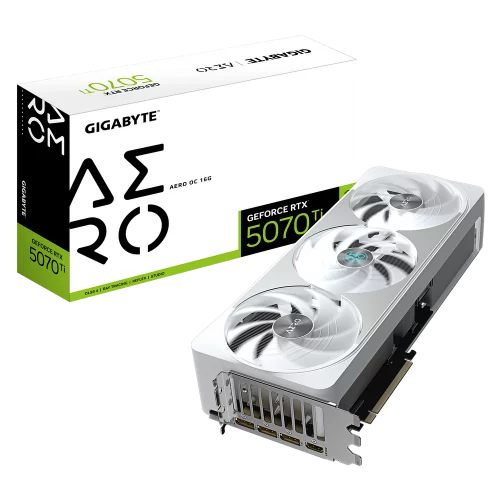 Видеокарта Gigabyte RTX5070Ti AERO OC 16GB GDDR7 256bit 3xDP HDMI 3FAN RTL (GV-N507TAERO OC-16GD)