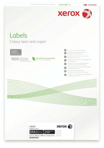Бумага Xerox Colotech Laser Matt Labels SRA3 1Up (003R93537)