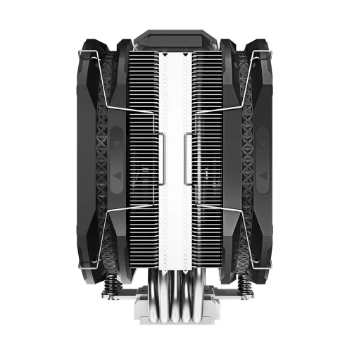 Вентилятор Deepcool AS500 PLUS RTL {6} (727071) (Height 164mm, 6mm x 5pcs, Fan 140mm*2, 500;1200RPM ±10%, < 29.2 dB(A), 4-pin PWM, TDP 220W, Screw, Socket AMD AM4, Intel LGA 2066/ 2011-v3/ 2011/ 1700/ 1200/ 115x) {8} (R-AS500-BKNLMP-G) фото 5