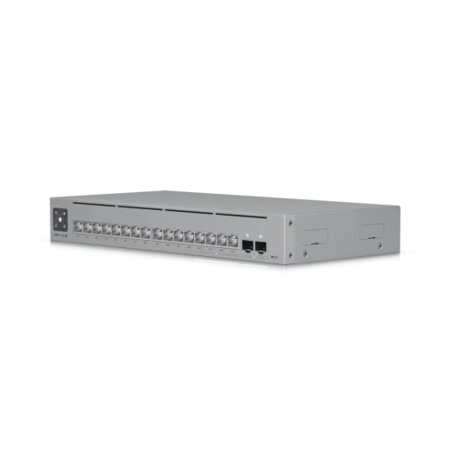 Коммутатор/ Networking interface, (12) GbE RJ45 ports (4) 1/2.5 GbE RJ45 ports (2) 10G SFP+ ports ; Total non-blocking throughput, 42 Gbps ; Switching capacity, 84 Gbps (USW-PRO-MAX-16)