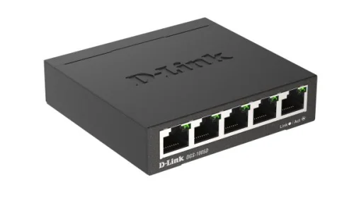 D-Link DGS-1005D/R1A Неуправляемый коммутатор с 5 портами 10/100/1000Base-T