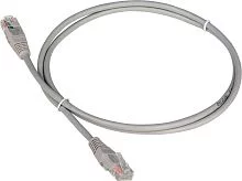 Патч-корд TWT UTP кат.5e, с заливными колпачками, 20.0 м, серый (TWT-45-45-20-GY)