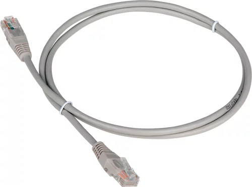 Патч-корд TWT UTP кат.5e, с заливными колпачками, 20.0 м, серый (TWT-45-45-20-GY)