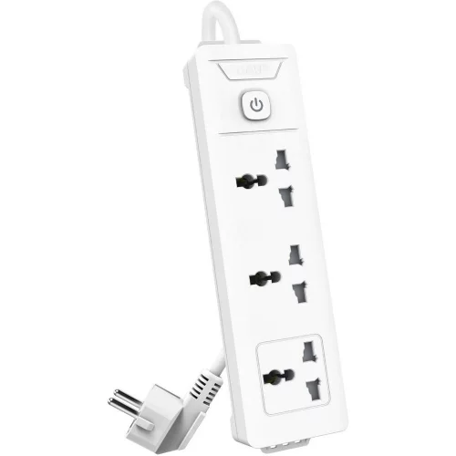 Сетевой фильтр универсальный Deli ET402/ 3розетки, 5 м